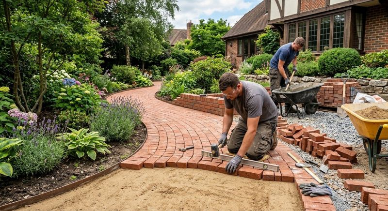 Brick Hardscape Installation in Providence, RI