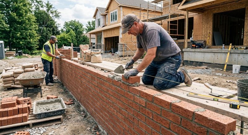Masonry Wall Installation in West Hartford, CT